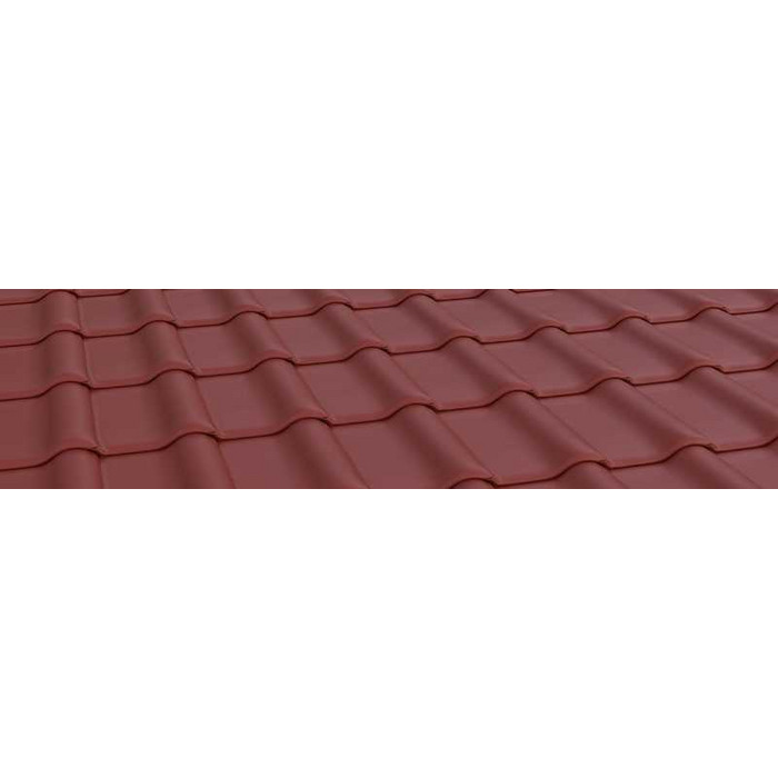 Керамическая черепица Braas Рубин 9V Ангоб красная лава